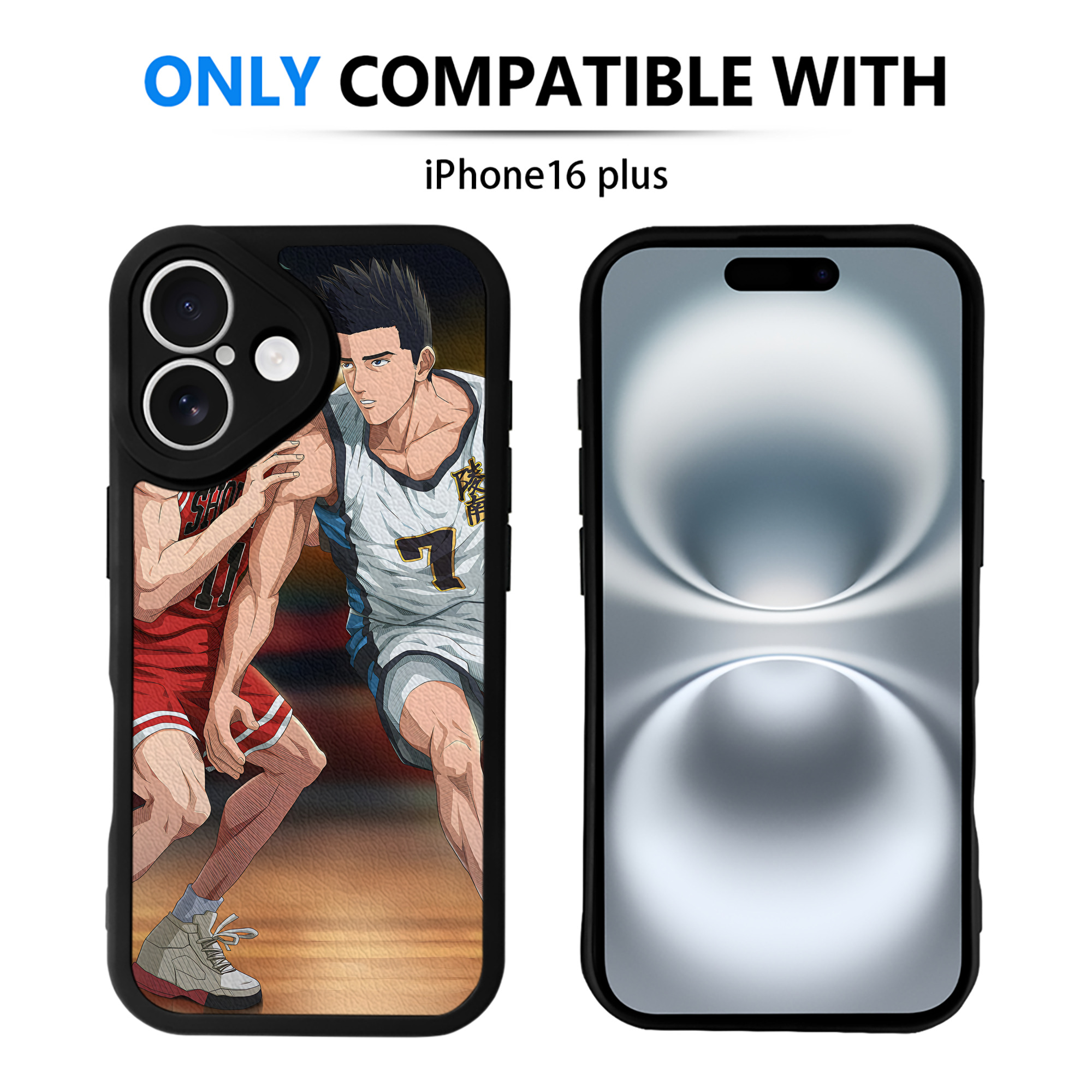 （画像用） SLAM DUNK／スラムダンク 【iPhone 16シリーズ対応】シリコンスマホケース（レザー調） 材質：シリコン